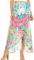 Sakkas Amaia Women's Maxi Floral Print Boho Summer Casual Long Wrap Skirt Cover-up