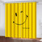 Smile Emoji Curtains Blackout Window Treatments Drapes for Room Decoration