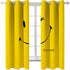 Smile Emoji Curtains Blackout Window Treatments Drapes for Room Decoration