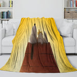 Snoopy Blanket Pattern Flannel Throw Kids Room Decoration