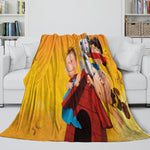 Snoopy Blanket Pattern Flannel Throw Kids Room Decoration