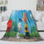 Snoopy Blanket Pattern Flannel Throw Kids Room Decoration