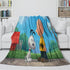 Snoopy Blanket Pattern Flannel Throw Kids Room Decoration