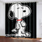 Snoopy Curtains Blackout Window Treatments Drapes for Room Decoration