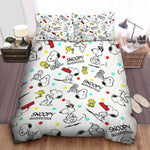 Snoopy Duvet Cover Pattern Kids Bedding Sets Without Filler