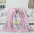 Snow White Blanket Flannel Fleece Throw Room Decoration