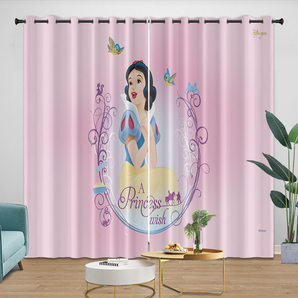 Snow White Curtains Blackout Window Drapes Room Decoration