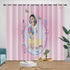 Snow White Curtains Blackout Window Drapes Room Decoration