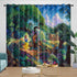Snow White Curtains Blackout Window Drapes Room Decoration