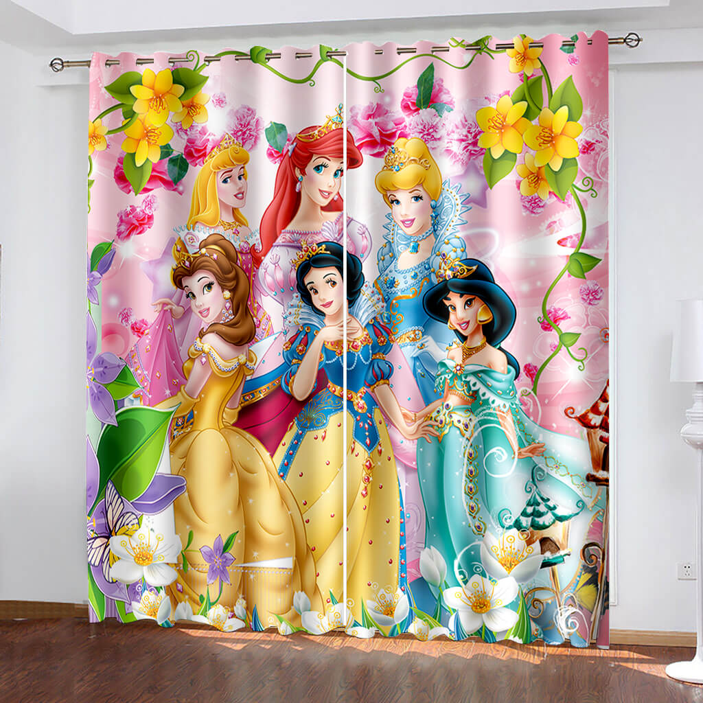 Snow White Curtains Cosplay Blackout Window Drapes