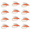 Soft Hackle Partridge and Orange Fly Fishing Wet Flies -1 Dozen  Flies Hook Size 16