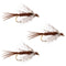 3 Pack Soft Hackle Partridge and Pheasant Tail Fly Fishing Wet Flies - Hook Size 16