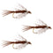 3 Pack Soft Hackle Partridge and Pheasant Tail Fly Fishing Wet Flies - Hook Size 112