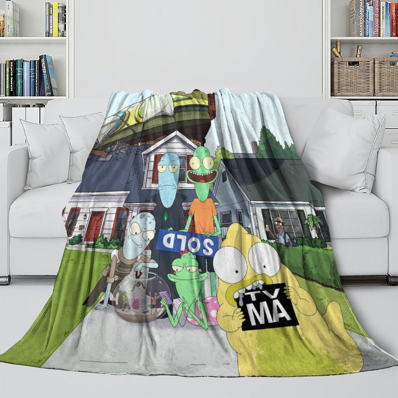 Solar Opposites Blanket Flannel Throw Kids Room Decoration