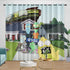 Solar Opposites Curtains Pattern Blackout Window Drapes Room Decoration