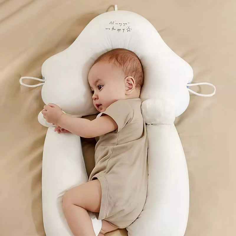 Baby Anti Flat Head Pillow Organic Cotton Infant Sleeping Support Cushion