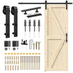 Solid Pine Barn Doors with Track Kit