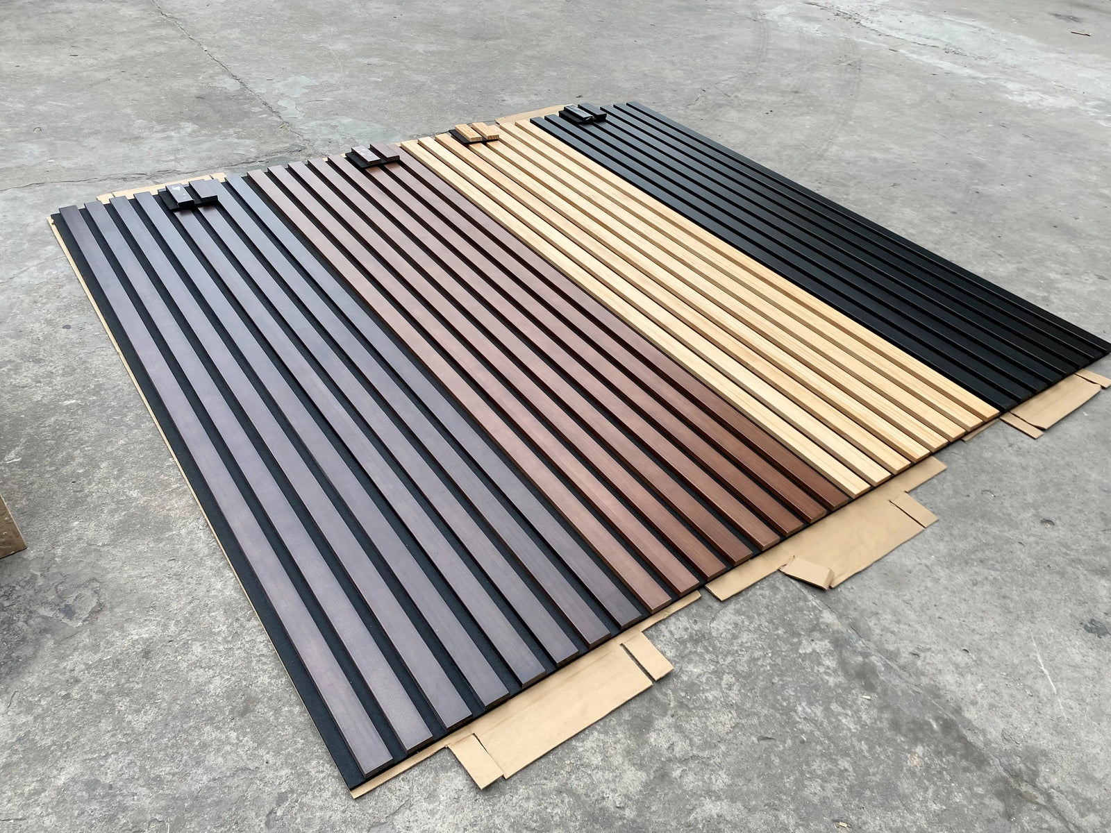 Solid Wood Acoustic Slat Wall Panels (Broad Strip)