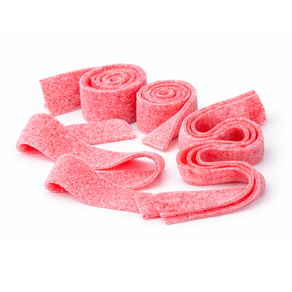 Dorval Sour power Belts Strawberry – Classic Sweet & Sour Candy – Bulk Value Bag