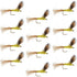 Sparkle Dun Pale Morning Dun PMD Yellow Body Mayfly 12 Flies Hook size 18