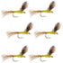 Sparkle Dun Pale Morning Dun PMD Yellow Body Mayfly 6 Flies Hook size 18