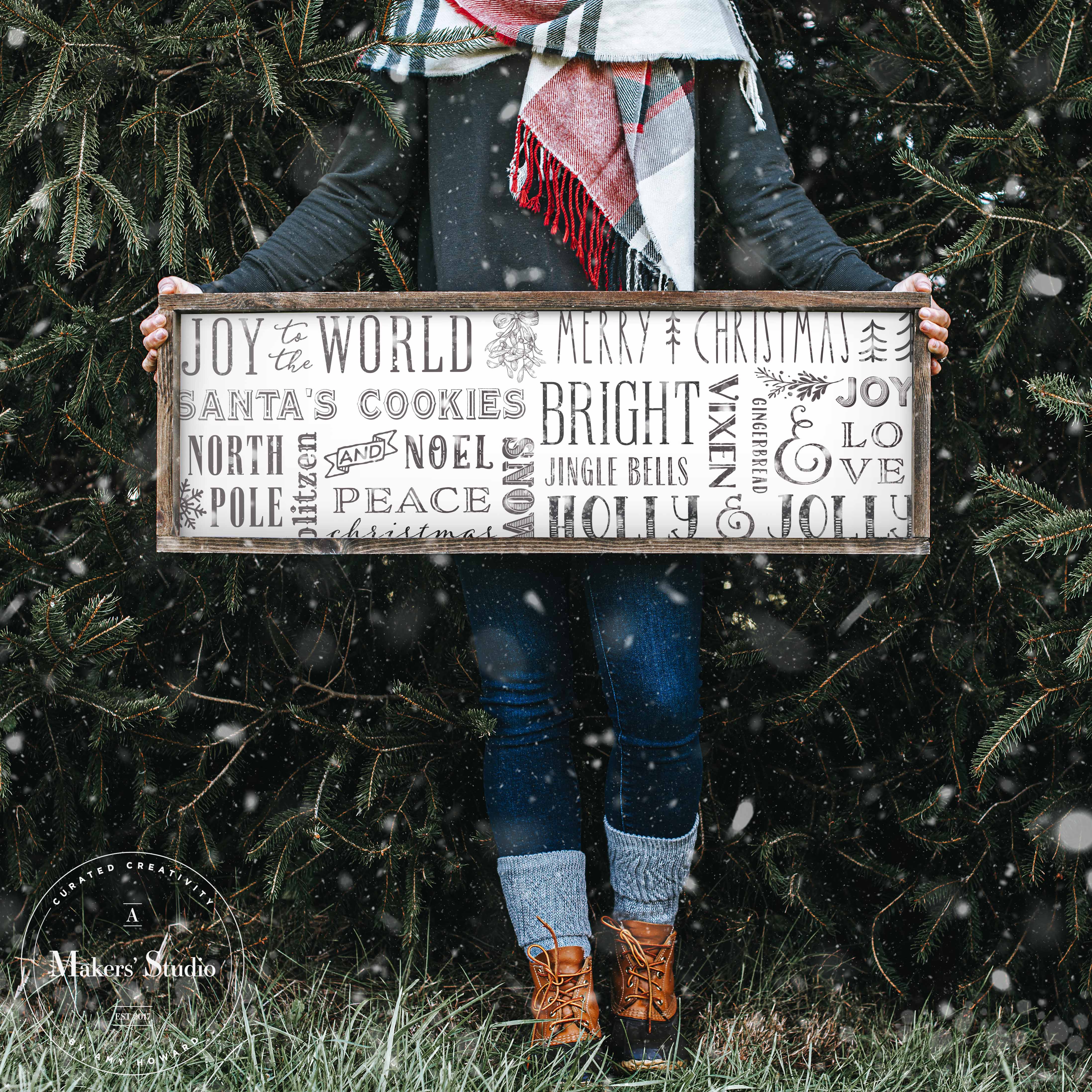 Let's Talk Christmas - Mesh Stencil 24x18