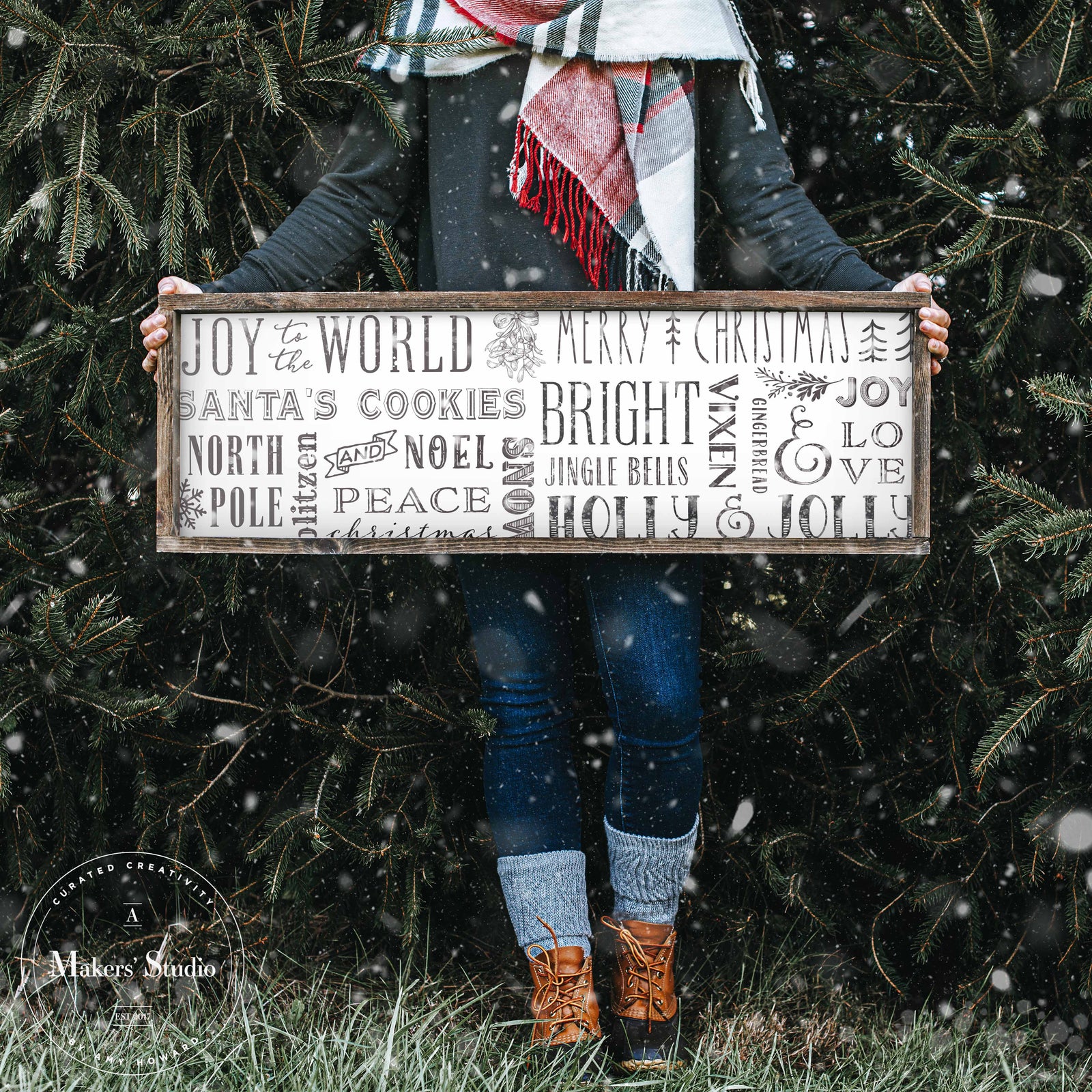 Let's Talk Christmas - Mesh Stencil 24x18