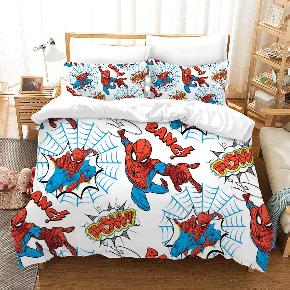 Spider-Man Bedding Set Pattern Kids Quilt Cover Without Filler