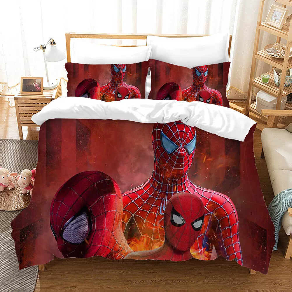 Spider-Man Bedding Set Pattern Kids Quilt Cover Without Filler