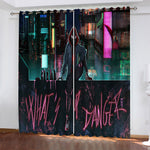 Spider-Man Into the Spider-Verse Curtains Pattern Blackout Window Drapes