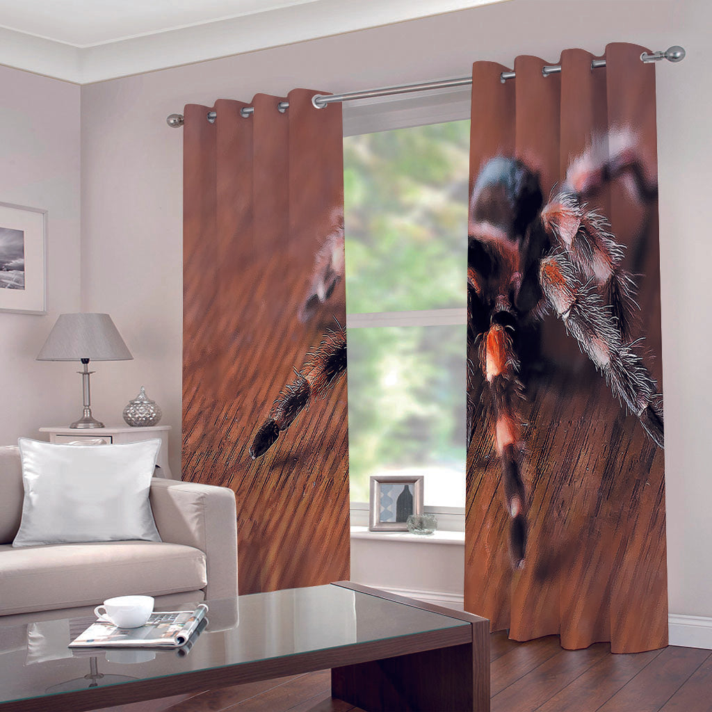 Spider Pattern Curtains Blackout Window Drapes Decoration