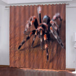 Spider Pattern Curtains Blackout Window Drapes Decoration