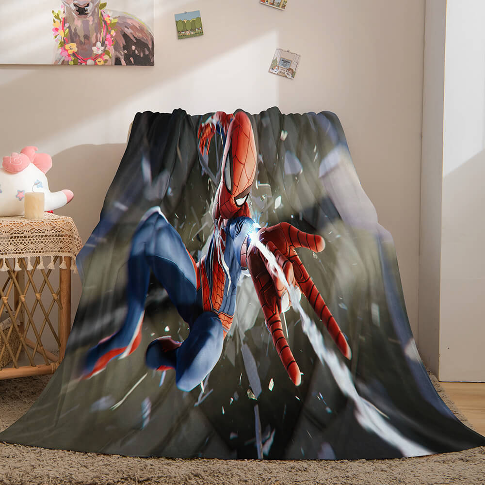 Spiderman Flannel Fleece Throw Blanket
