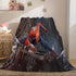 Spiderman Flannel Fleece Throw Cosplay Blanket Shawl Wrap Nap Quilt