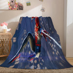 Spiderman Flannel Fleece Throw Cosplay Blanket Shawl Wrap Nap Quilt