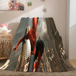 Spiderman Flannel Fleece Throw Cosplay Blanket Shawl Wrap Nap Quilt