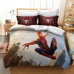 Spiderman Peter Parker Cosplay Bedding Set Quilt Cover Without Filler