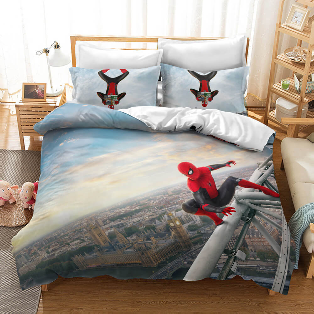 Spiderman Peter Parker Cosplay Bedding Set Quilt Cover Without Filler