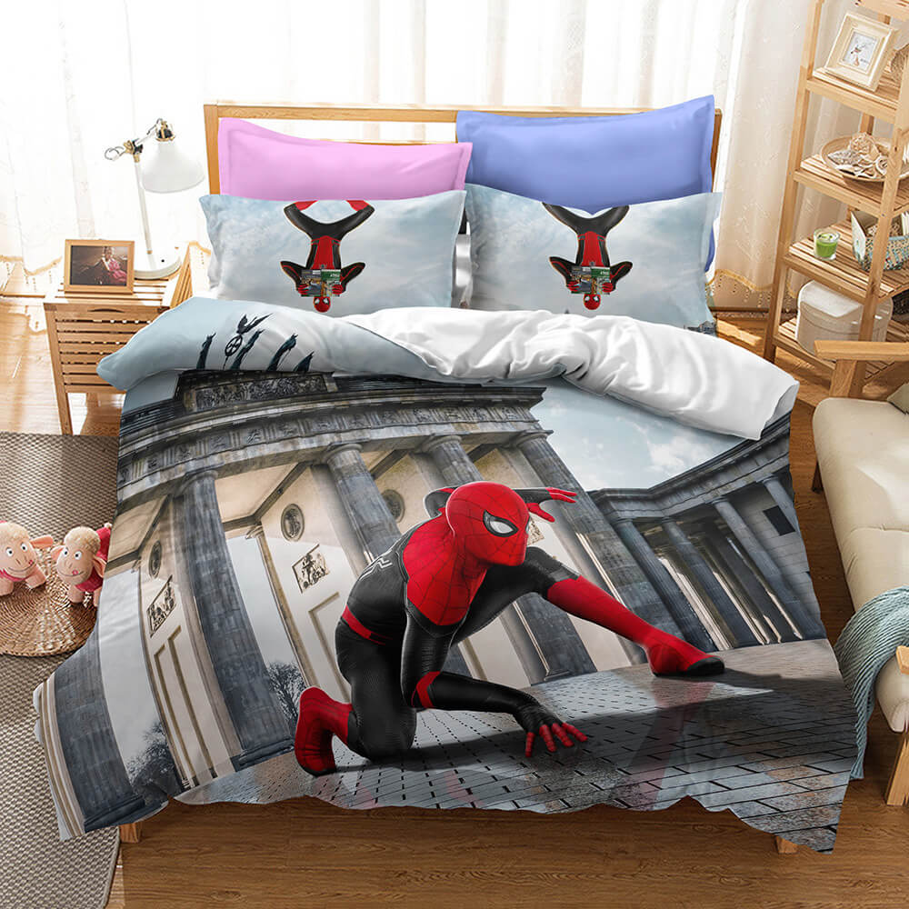 Spiderman Peter Parker Cosplay Bedding Set Quilt Cover Without Filler