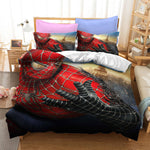 Spiderman Peter Parker Cosplay Bedding Set Quilt Cover Without Filler