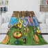 SpongeBob SquarePants Blanket Flannel Kids Room Throw