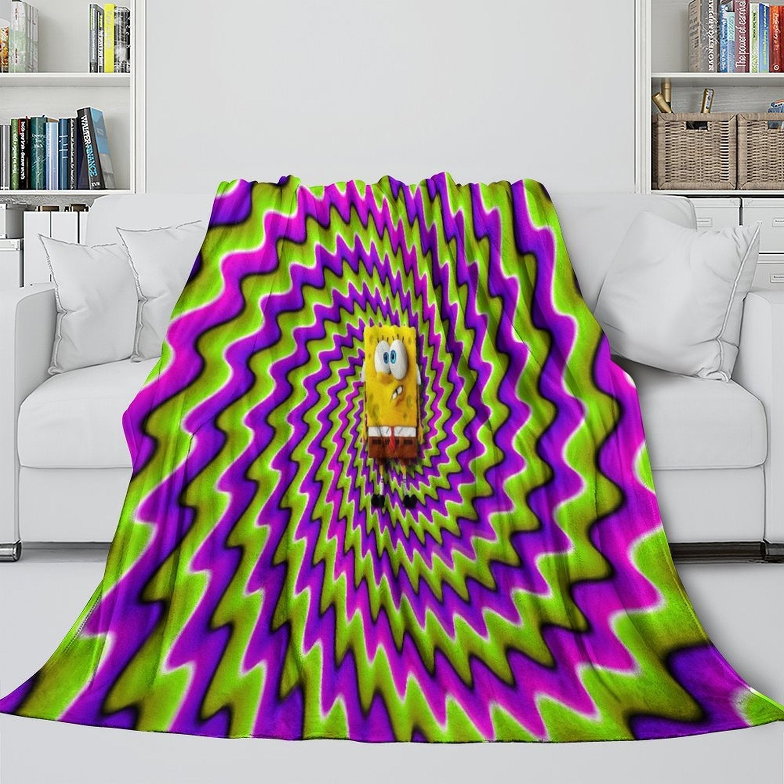 SpongeBob SquarePants Blanket Flannel Kids Room Throw
