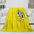 SpongeBob SquarePants Blanket Pattern Flannel Throw Room Decoration