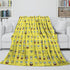 SpongeBob SquarePants Blanket Pattern Flannel Throw Room Decoration