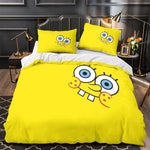 SpongeBob SquarePants Duvet Cover Kids Room Bedding Set Without Filler