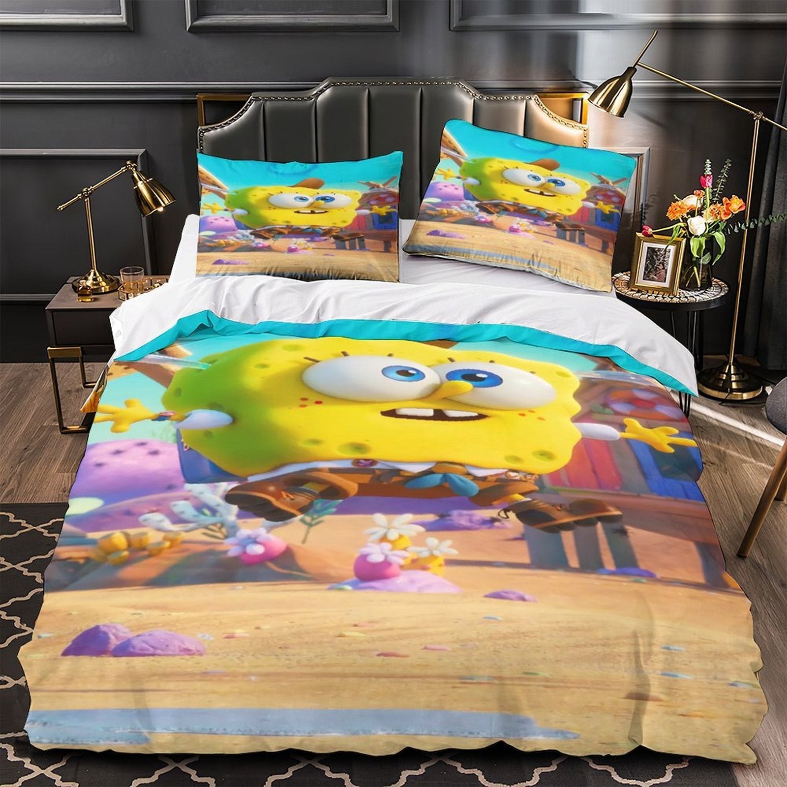 SpongeBob SquarePants Duvet Cover Pattren Bedding Set Without Filler