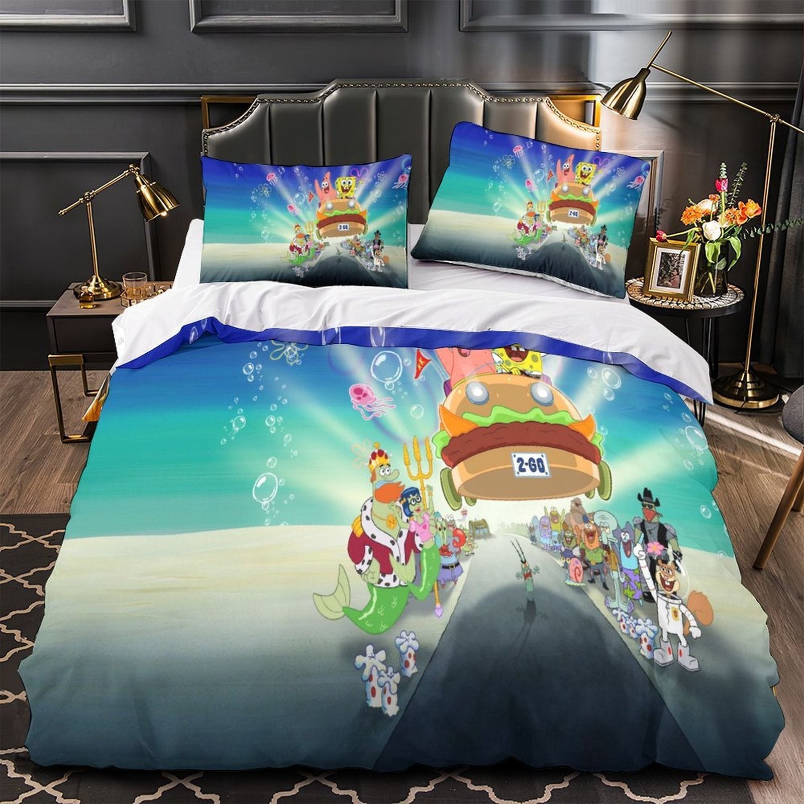 SpongeBob SquarePants Duvet Cover Pattren Bedding Set Without Filler