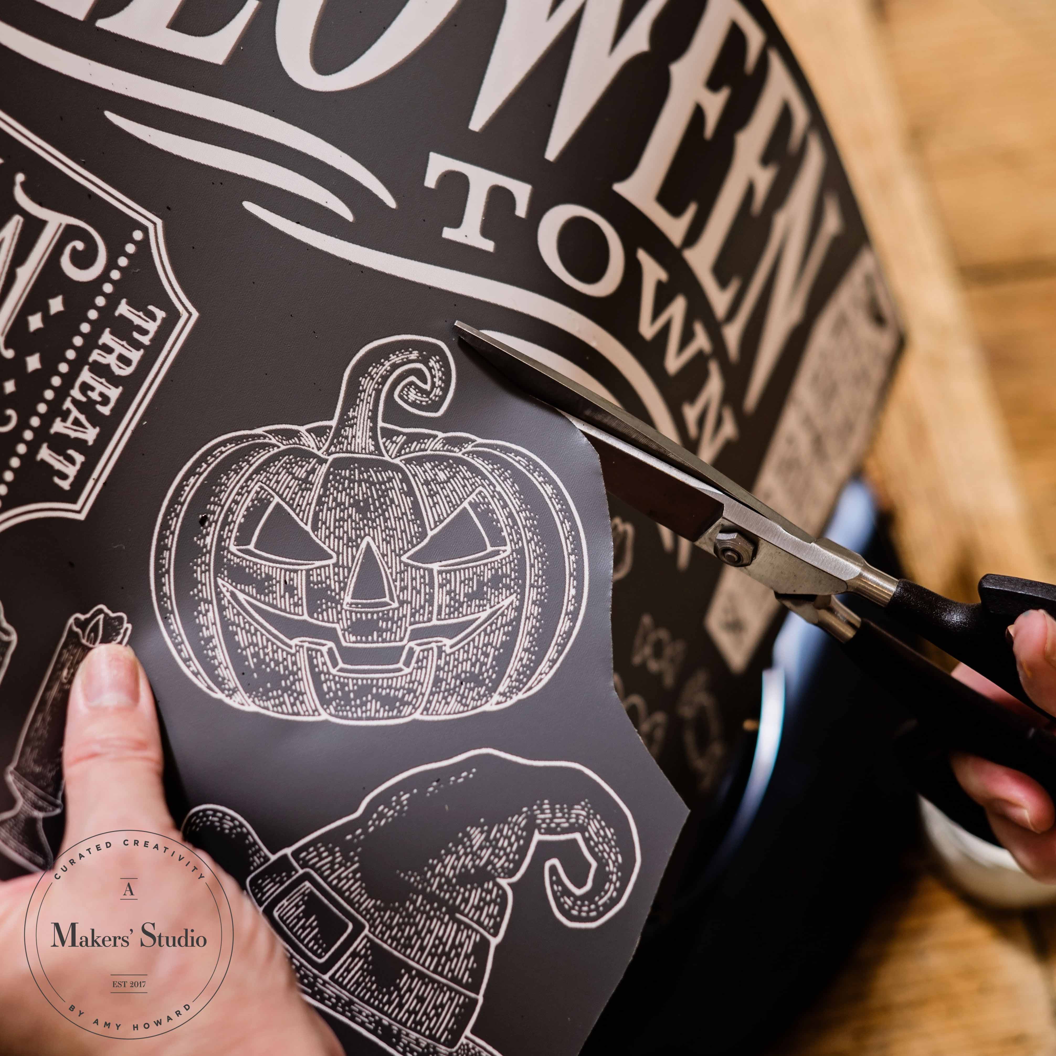 Spooky Town - Mesh Stencil 12x18