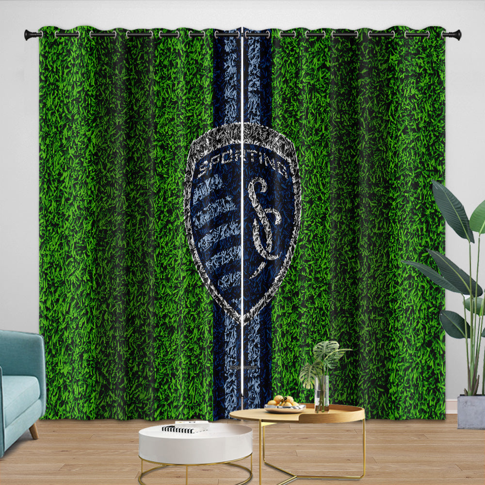 Sporting Kansas City Curtains Blackout Window Drapes Room Decoration