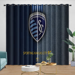 Sporting Kansas City Curtains Blackout Window Drapes Room Decoration